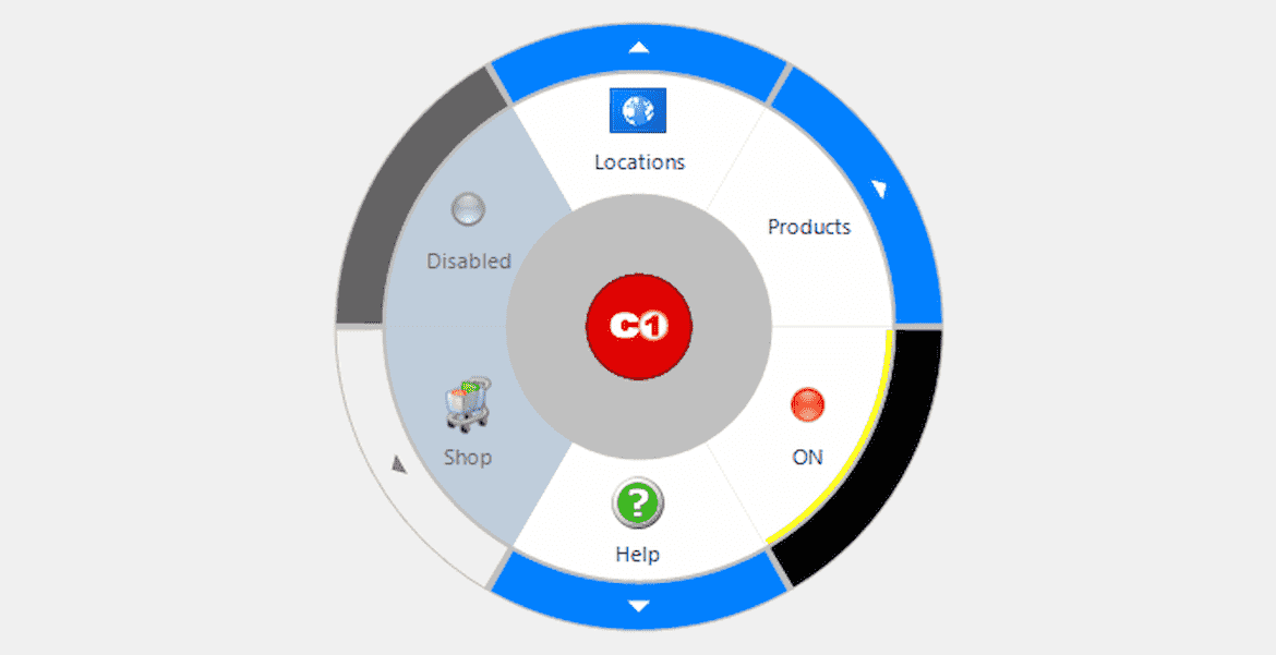 Custom Radial Menu Control