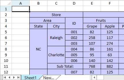 WPF Merge and Span Cells