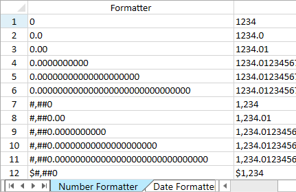 WPF Spreadsheet Cell Formatter