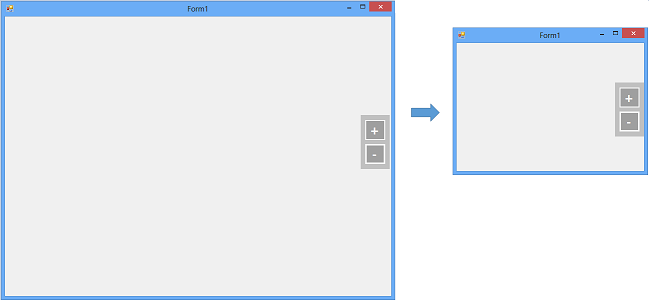 WinForms Zoom Control Bar