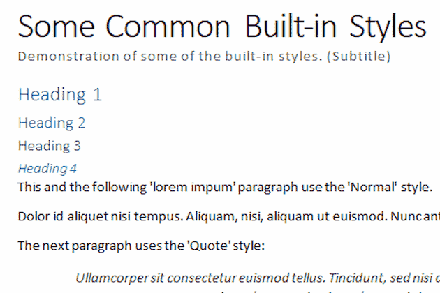 .NET Word API Library Styling