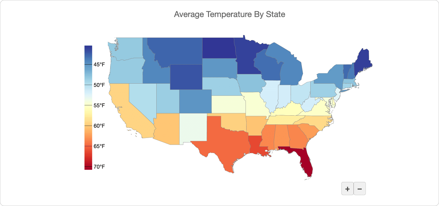 JavaScript Choropleth Map FlexMaps