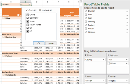 Vue Pivot Tables