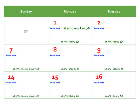 WPF Custom Calendar Control