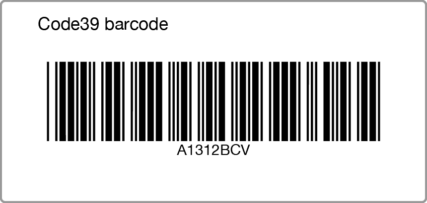 Code39 barcode