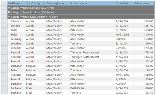 .NET Sorting, Filtering, and Grouping