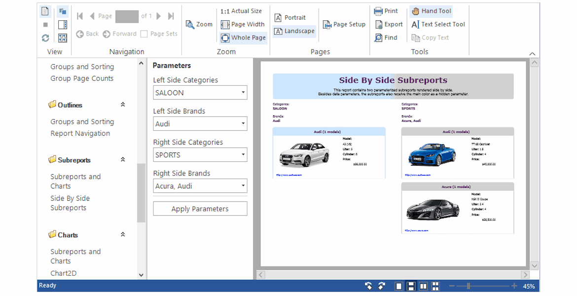 .NET Report Viewer Parameters