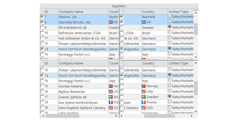 WinForms Excel Like