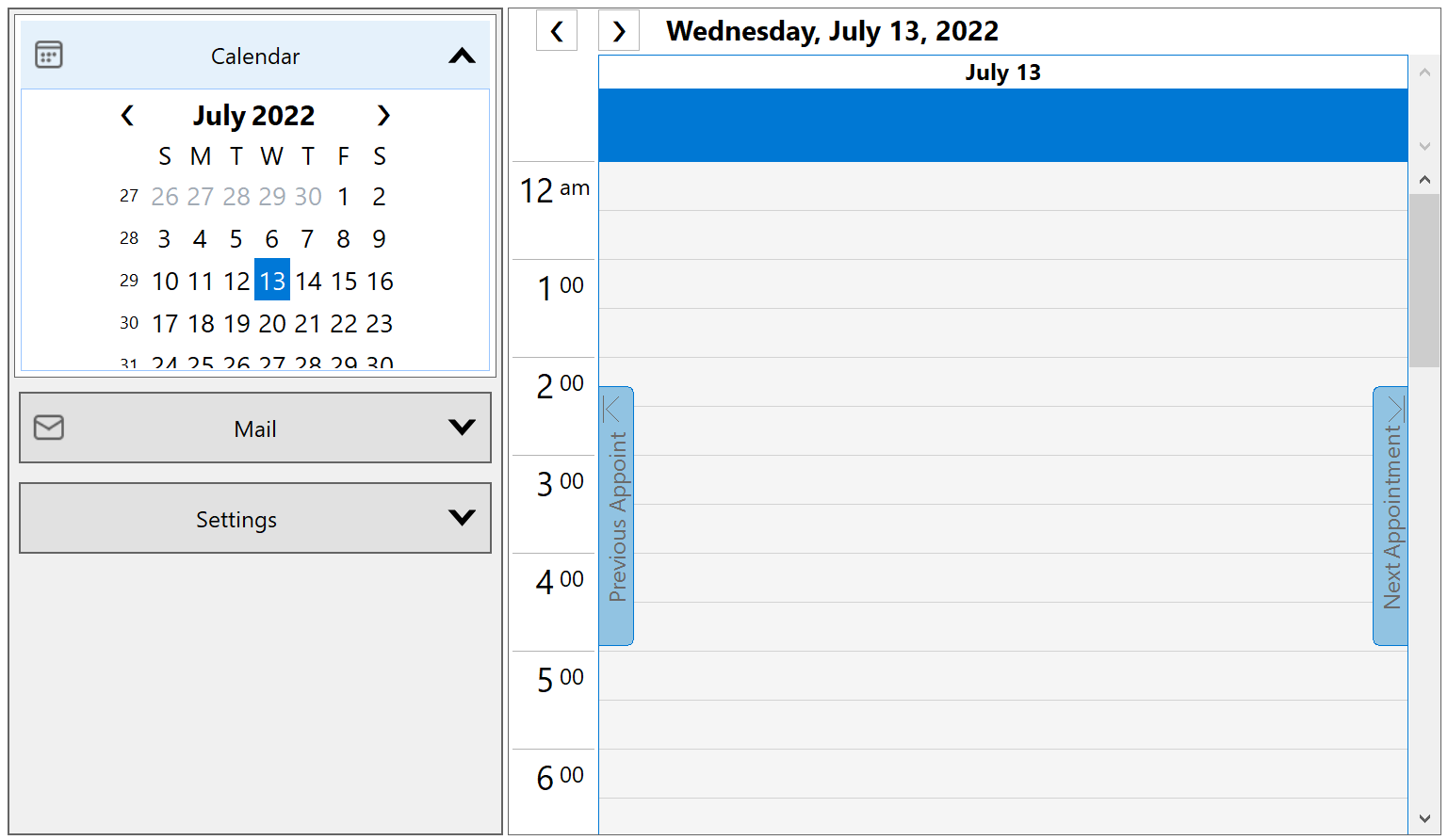 WinForms Accordion Header