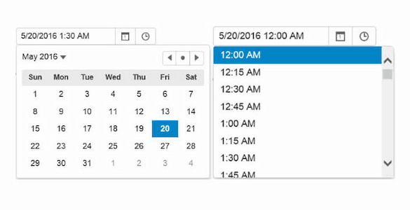 MVC Date and Time Input