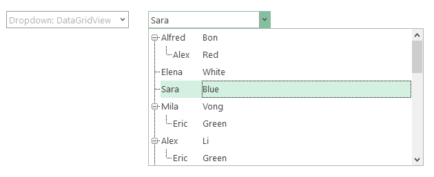 WinForms MultiColumn Combobox with TreeView