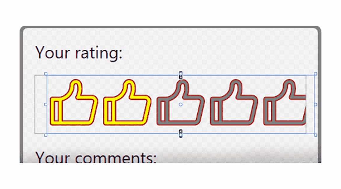 WPF Rating Control Templates