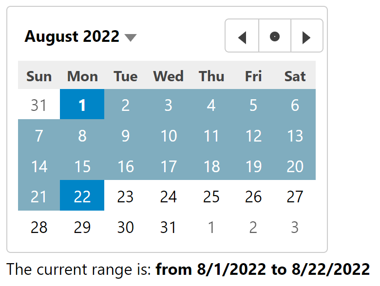 ASP.NET MVC Date Range Selection