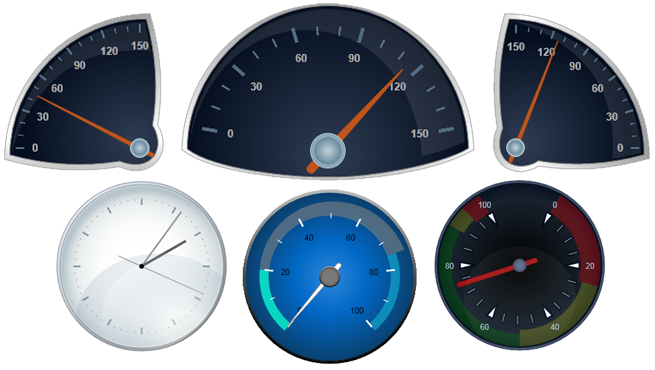 WPF Sylized Gauges