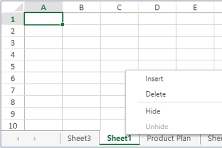 Workbooks and Worksheets