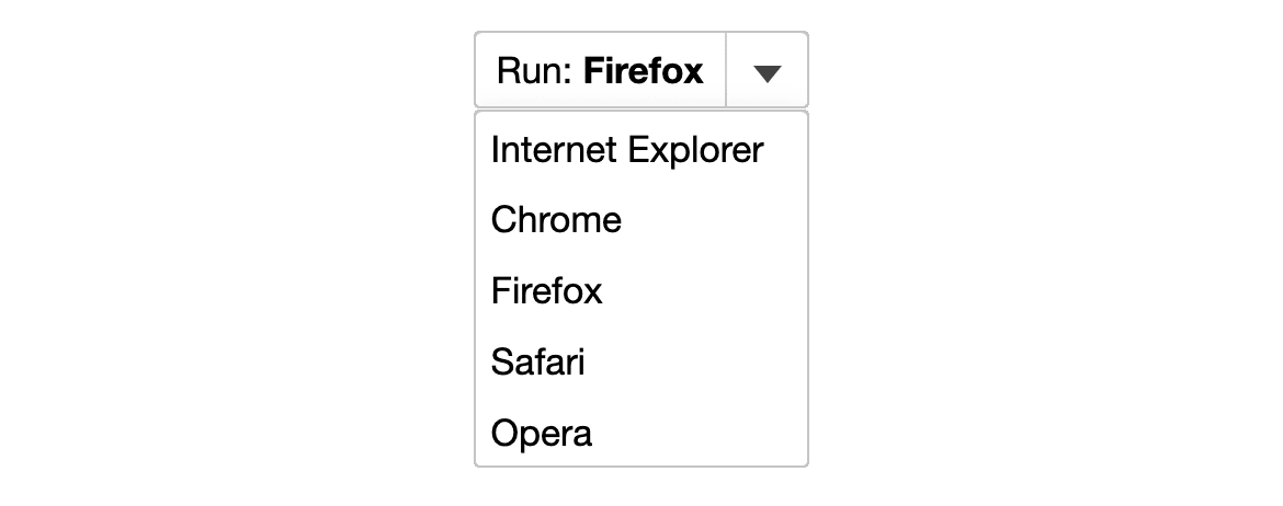 Split Buttons for JavaScript Applications