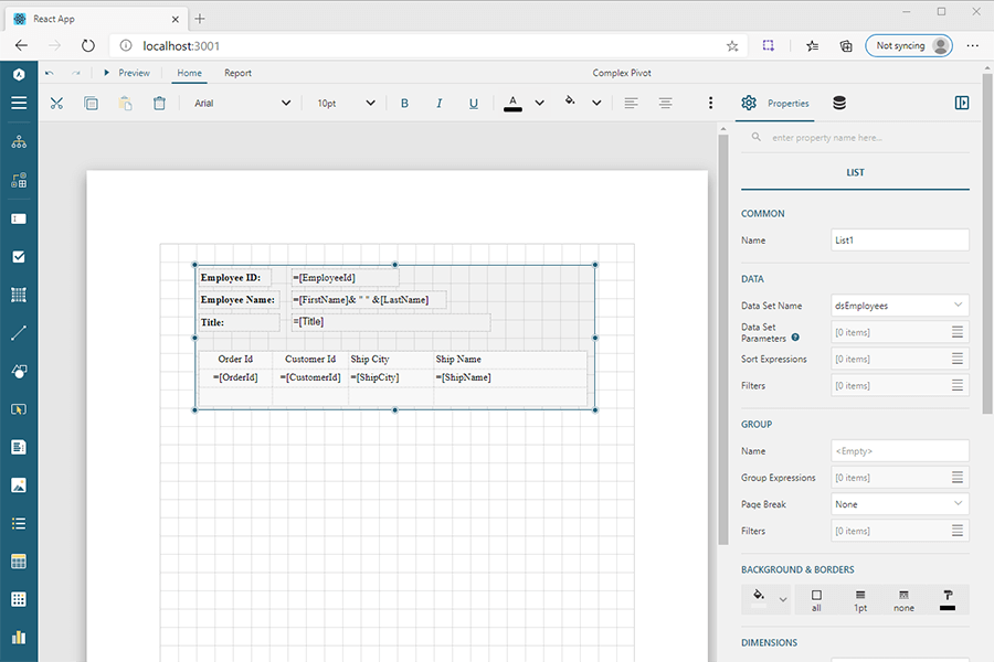 Next.js Personalized Reporting