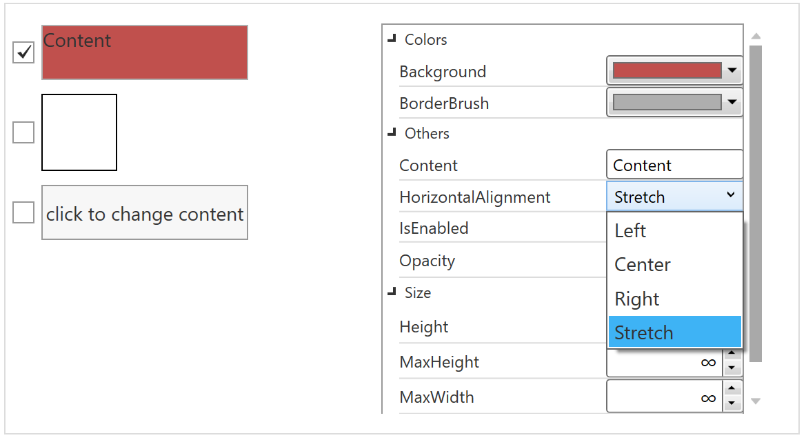 WPF PropertyGrid Editors