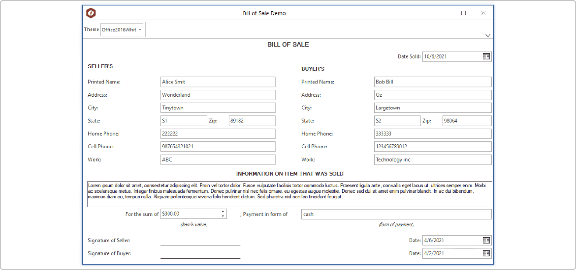 WinForms Input Form