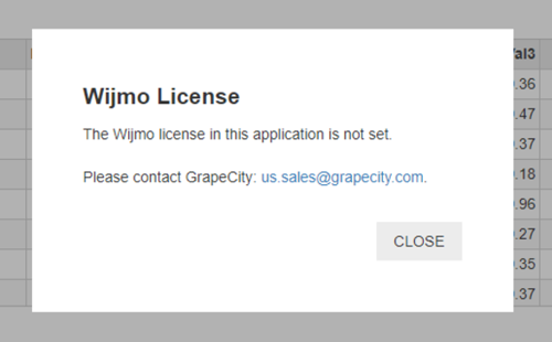 Wijmo License Update