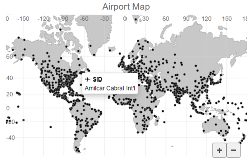 JavaScript Aiport Map