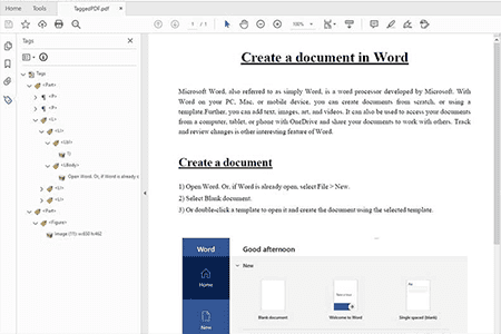 Programmatically Create Tagged PDFs