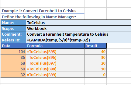 WinForms Spreadsheet LAMBDA Function