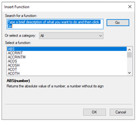 Spread.NET v16 Insert Function