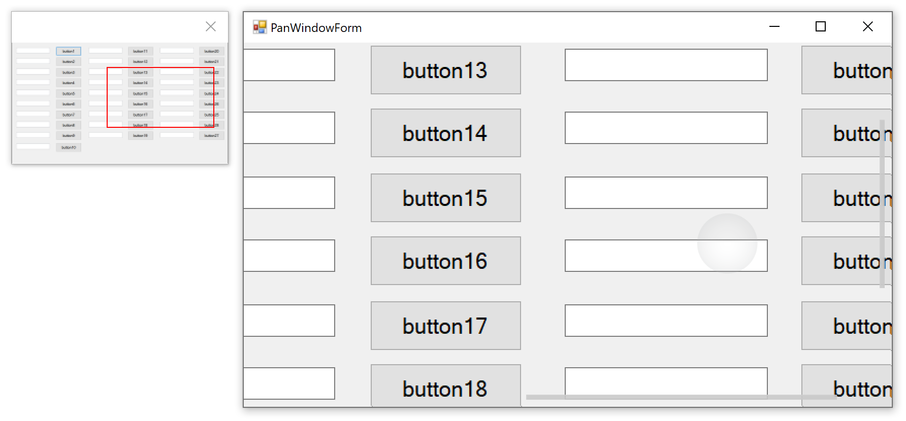 WinForms Panning Window